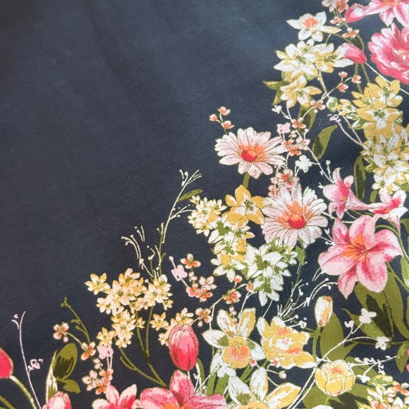 J. Jill Charcoal Gray Floral Pencil Skirt - Picture 5 of 6